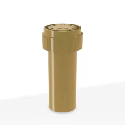 Child Resistant | Opaque Gold Reversible Cap Vials | 8 Dram – 1 Gram – 410 Count