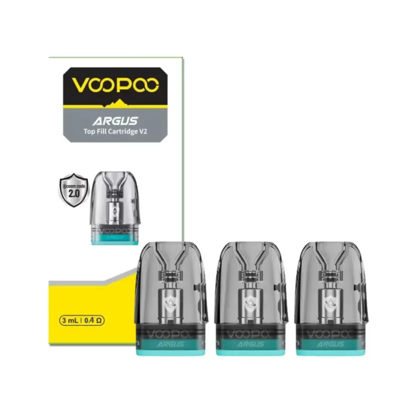 VooPoo Argus V2 Replacement Pods - 0.4ohm Top-Fill 3ml - Image 2