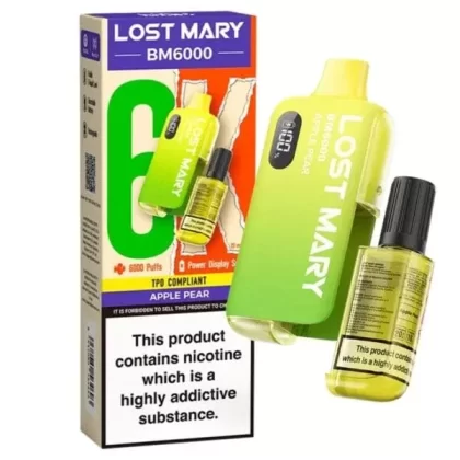 Lost Mary BM6000 Disposable Vape – Apple Pear