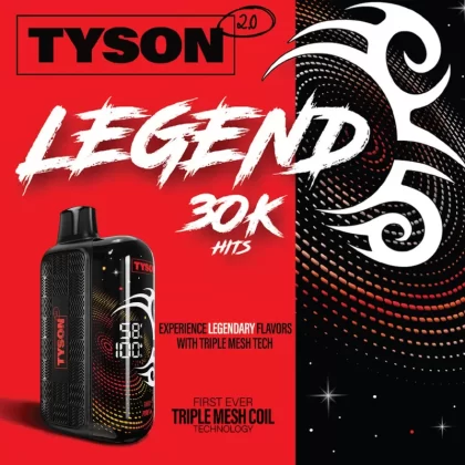 Tyson 2.0 "LEGEND" 30K Disposable Device – 30,000 Puffs - Apple Melonberry