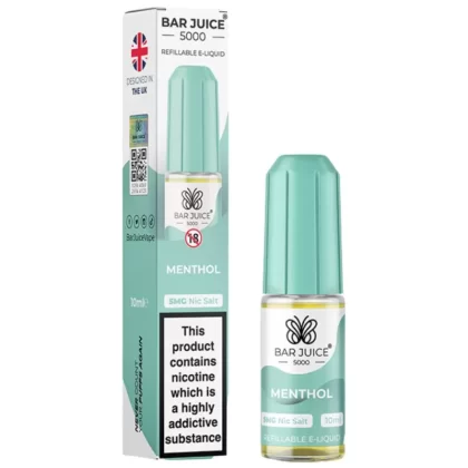 Menthol Nic Salt E-Liquid by Bar Juice 5000 (10ml) - 20mg