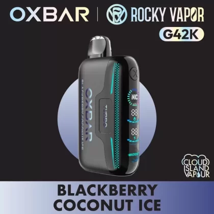 Rocky Vapor Oxbar G42K Disposable Vape – Blackberry Coconut Ice