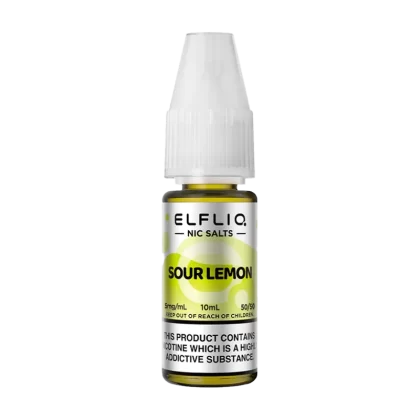 Sour Lemon Elfliq Nic Salt by Elfbar - 10ml - Vape Product, Vape Product (5359A0)