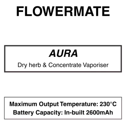 Flowermate Aura – Dry Herb Vaporizer