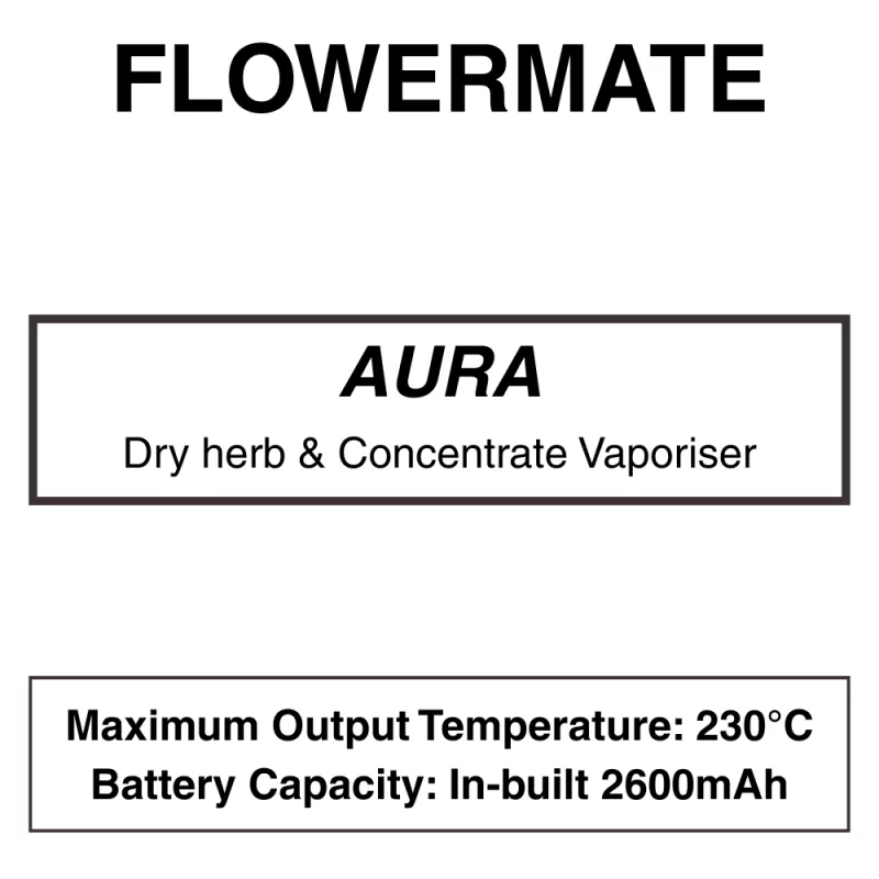 Flowermate Aura – Dry Herb Vaporizer