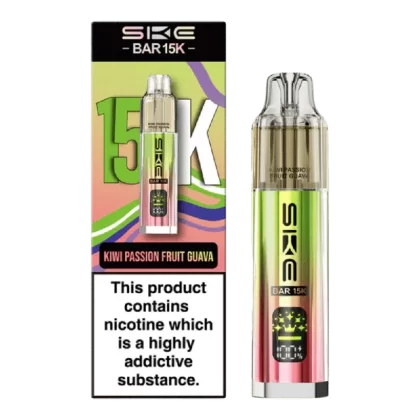 SKE Bar 15K Prefilled Pod Kit Kiwi Passion Fruit Guava - Nicotine Strength#20mg (EB92CE)