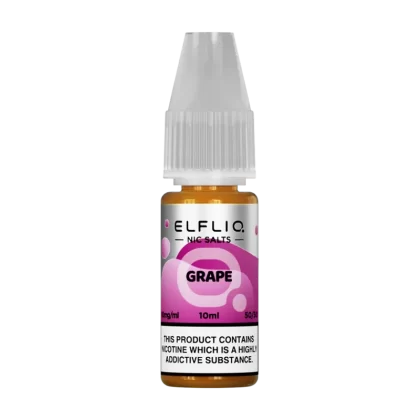 Grape Elfliq Nic Salt by Elfbar - 10ml - Vape Product, Vape Product (0E0AC5)