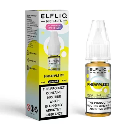 Pineapple Ice Elfliq Nic Salt E-Liquid by Elf Bar - Nicotine Strength#5mg>10mg>20mg
