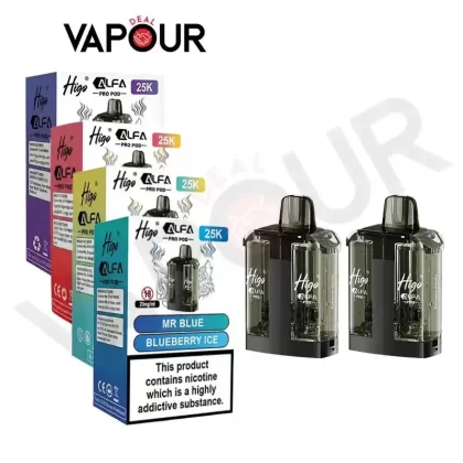 Higo Alfa Pro 25K Pods - Strawberry Huba Huba