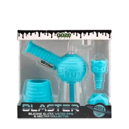 Ooze Blaster Silicone Glass 4-in-1 Hybrid Water Pipe and Dab Straw
