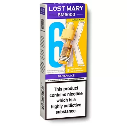Banana Ice BM6000 Refill Pods by Lost Mary - 20 mg/ml