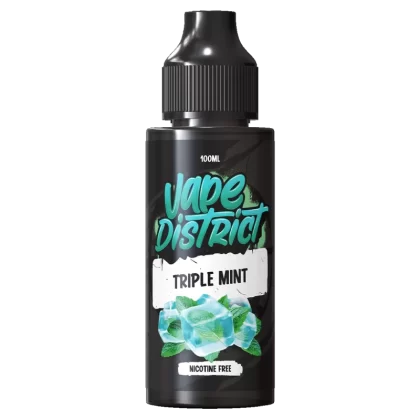 Triple Mint by Vape District 100ml - NIC SALT SHOTS (+£1.99)