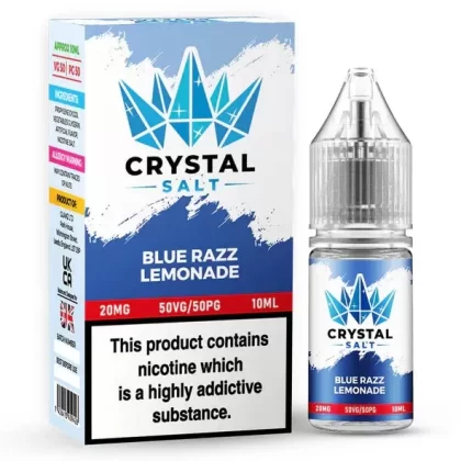 Blue Razz Lemonade Crystal Salt Nic Salt E Liquid – 10ml | 10/20mg | 50/50 VG/PG