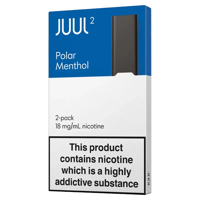 JUUL2 Polar Menthol (Pack of 2) - 18mg - Vape Product (9DDCC1)