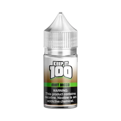 Mint Bacco Salt 30ml E-Juice | Keep it 100