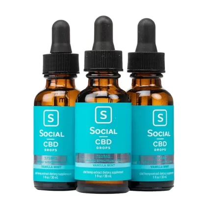 Social CBD – Vanilla Mint Broad Spectrum Drops