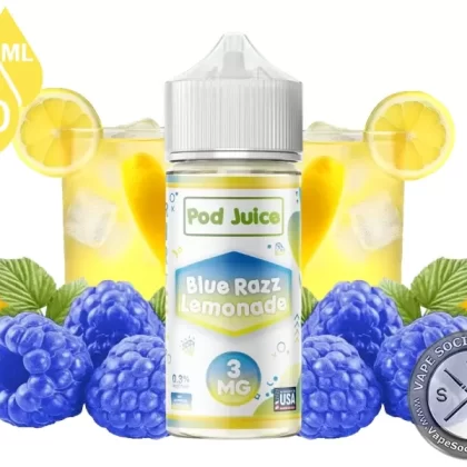 Blue Razz Lemonade Pod Juice 100ml - Vape Product, Vape Product