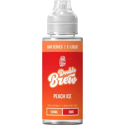 OHM BREW DOUBLE BREW PEACH ICE 100ML SHORTFILL E-LIQUID
