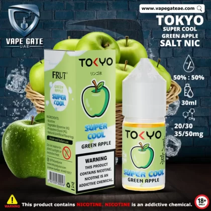 Tokyo Super Cool Green Apple Saltnic 30ml - 35 mg / 30 ml