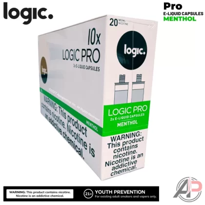 Logic Pro Menthol Capsules 10 Pack Wholesale Box