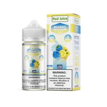 Pod Juice Blue Razz Lemonade TF 100ml Vape Juice - Eightvape