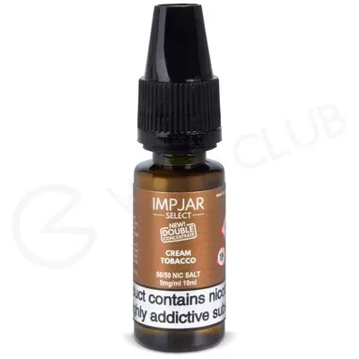 Cream Tobacco Nic Salt E-Liquid by Imp Jar Select