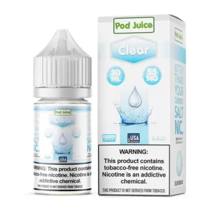 Pod Juice Salt Clear Tobacco Free Nicotine E-Juice 30ml