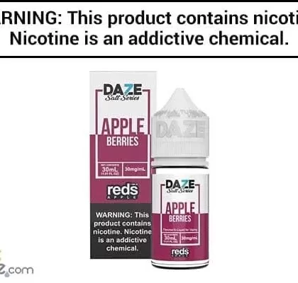 REDS BERRIES APPLE BY 7 DAZE SYNTHETIC SALT 30ML - Vapejuice