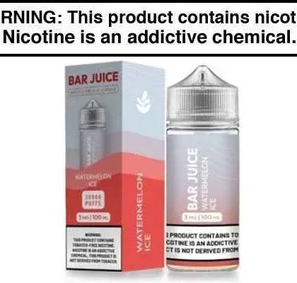 WATERMELON ICE BY BAR JUICE BJ30000 100ML - Vape Product, Vape Product
