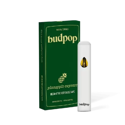 BudPop Pineapple Express Delta-8 Vape - pack size#Single>3-Pack>5-Pack (BD946F)