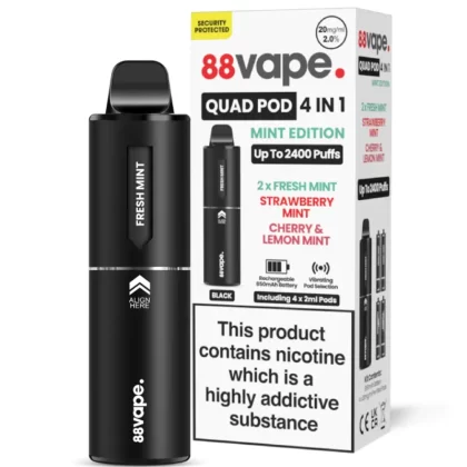 88Vape Quad Pod Kit - Ice Edition - Exp 10/09