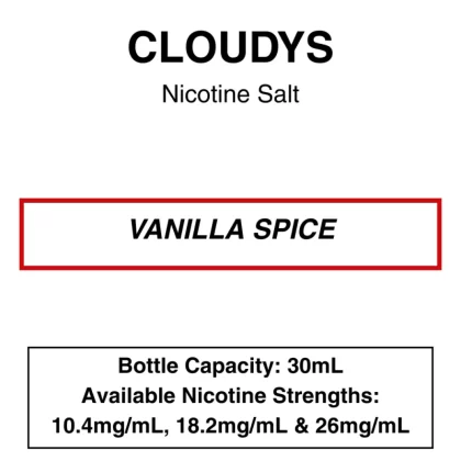 Vanilla Spice (Cola Vape) – Cloudys Premium E- Liquid Nic Salt 30 ml
