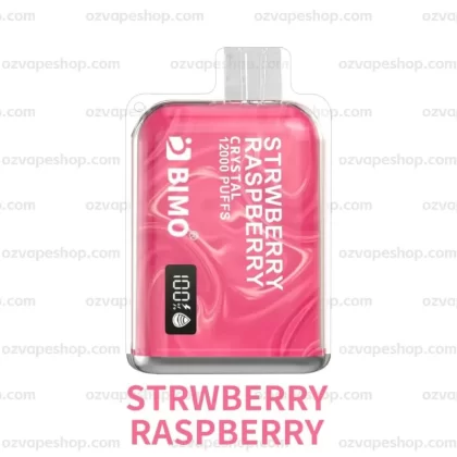 BIMO Crystal 12k Puffs- Strawberry Raspberry - Vape Store