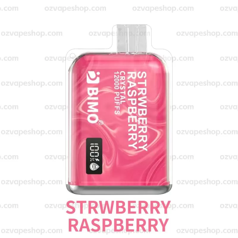 BIMO Crystal 12k Puffs- Strawberry Raspberry - Vape Store
