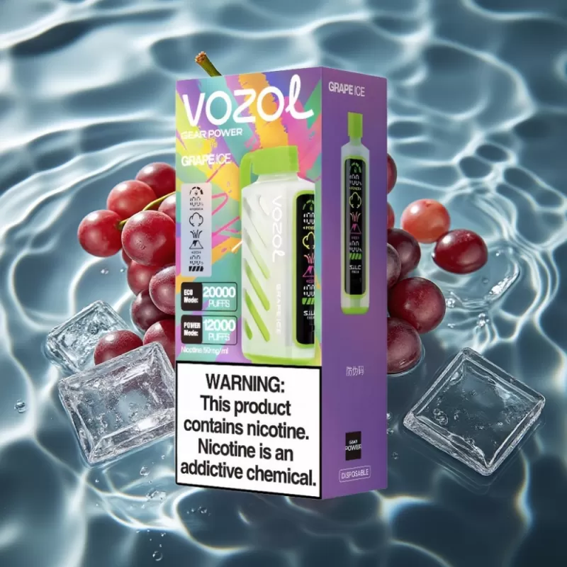 VOZOL Gear Power 20000 Puffs Grape Ice Disposable Vape with S.i.L.C. Tech & Dual Mesh Coil - Bangvapeaustralia - Image 2