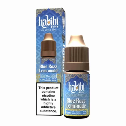 Habibi Blue Razz Lemonade Nic Salt Vape Juice - 10 Pack