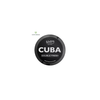 Double Fresh Black Nicotine Pouches by Cuba