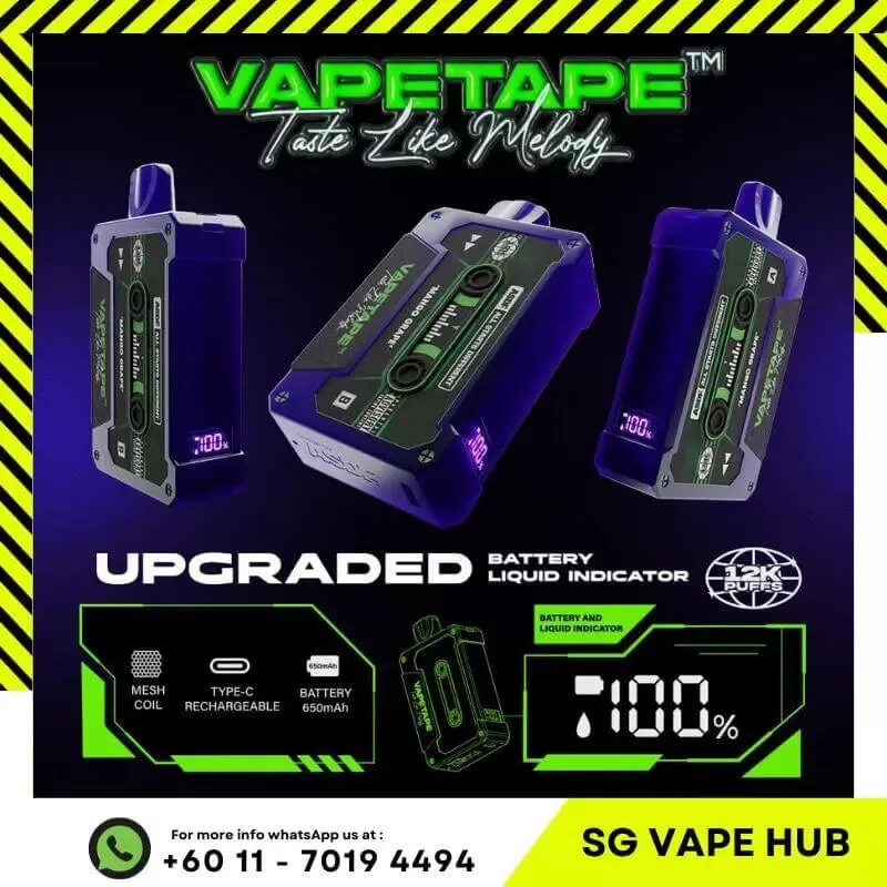 VAPETAPE 12,000 Puffs - Yacult - Image 3