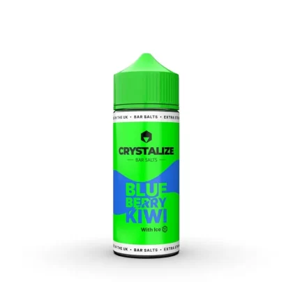 CRYSTALIZE BAR SALTS BLUEBERRY KIWI 120ML LONGFILL E-LIQUID