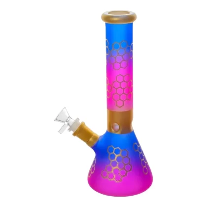 Pink Flashy Beeswax Beaker Bong – 10in - Ejuicewarehouse