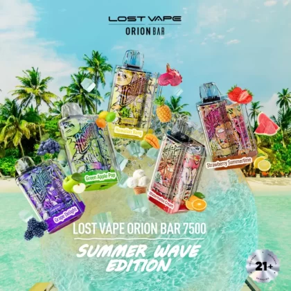 Lost Vape Orion Bar Rechargeable Disposable Vape 7500 Puffs - Strawberry Watermelon