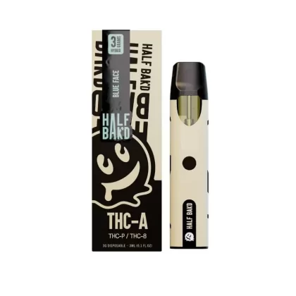 Half Bak’d Blue Face – 3G THCA Disposable (Hybrid) - Ejuicewarehouse