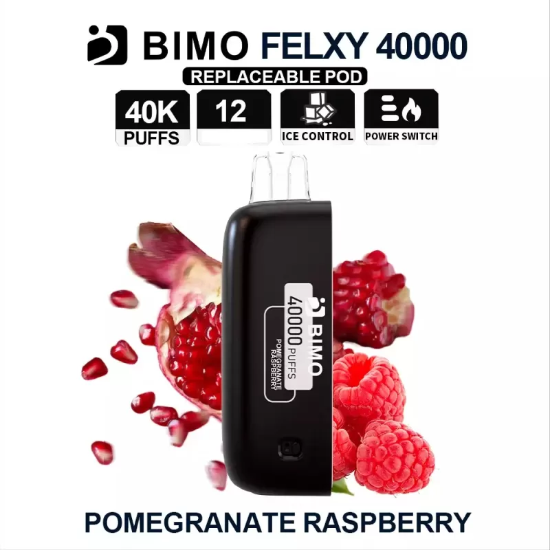 BIMO Felxy 40000 Pod – Pomegranate Raspberry - Ozvapeone (E2C9E6)