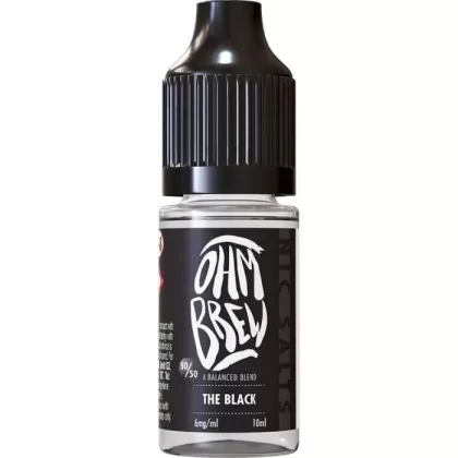 Ohm Brew The Black Nic Salt - Nicotine Strength#3mg>6mg>12mg>18mg
