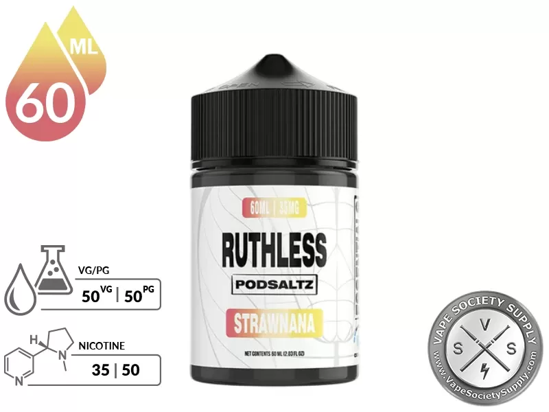 Strawnana Ruthless Essentials Pod Salt 60ml - Image 2