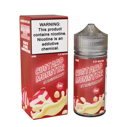Custard Monster - Strawberry - 100ML E-Liquid
