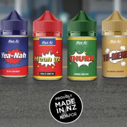 Kiwi Az 100ml E-liquids – 3mg – 4 Flavours - CHURR, Hard Out