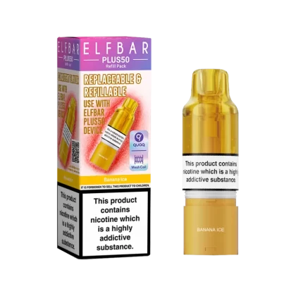 Banana Ice ElfBar Plus 50 Refill Pack - Vape Product