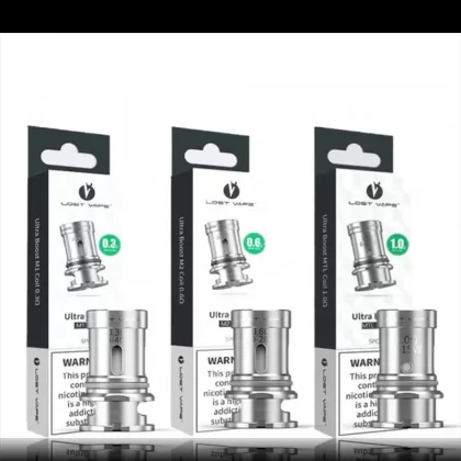 Ultra Boost Replacement Coil By Lost Vape 5 Pack - Resistance#M3 0.15ohm>M1 0.3ohm>M2 0.6ohm>RBA section>MTL 1.0ohm>M4 0.2ohm