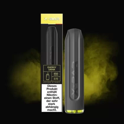 X-Bar – Energy Drink - Energy Drink / X-Bar / 10mg/ml / 500 mAh / Nikotin-Benzoat / Propylenglykol / pflanzliches Glycerin / Aromastoffe / ca. 650